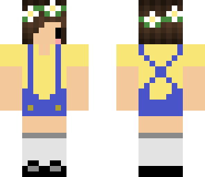 overalls brown hair
