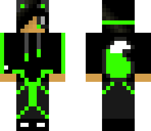 neon green wolf dude