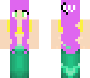 mermaid with purple hair
