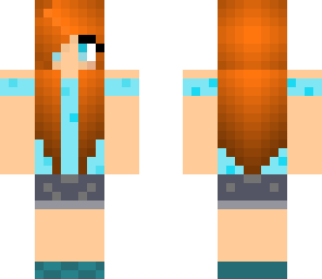 summer blue girl