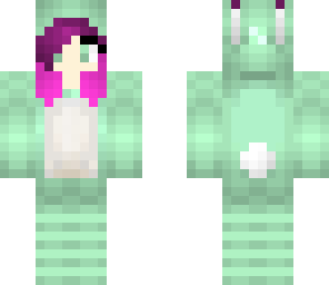 mint bunny girl