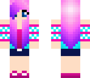 pink hair girl