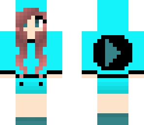 light blue youtube girl