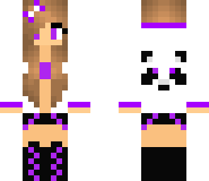purple panda girl skin