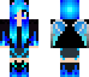 blue kitty angel