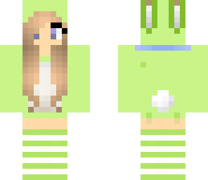 green bunny skin