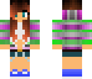 purple green white