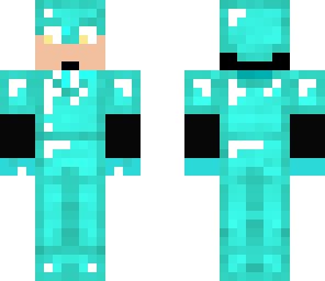 man with diamondarmour aand diamond glowes