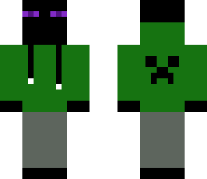 creeper hoodie enderman