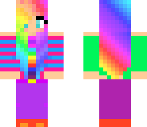 little girly cute rainbow girl