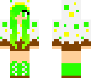 green cake girl