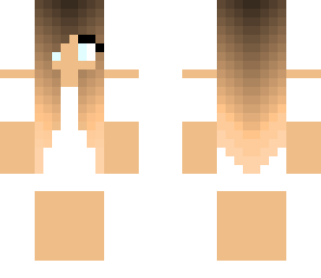 basic white dress girl