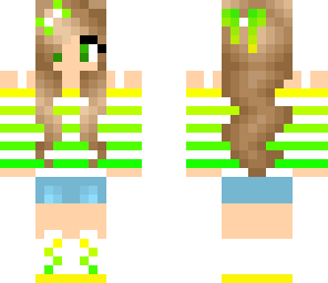 lime green girl