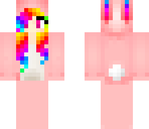 rainbow bunny girl