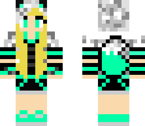 cyan wolf girl
