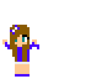 girl donker bloe