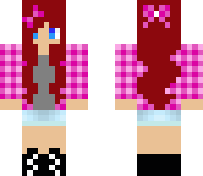 red hair plaid