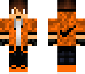 orange nike boy