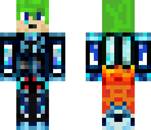 worldofmc9 green hair