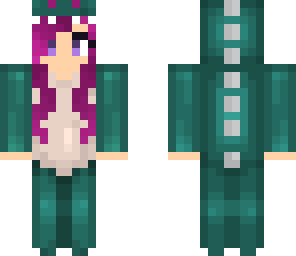 purple dino girl
