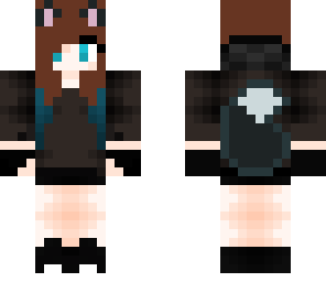 brunnete wolf girl