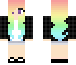 rainbow hair girl