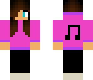 pink hoodie girl