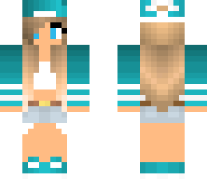 teal gradient girl