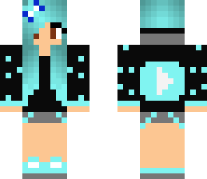 blue gamer girl