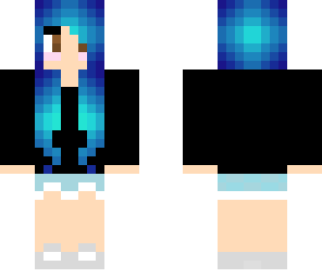 blue hair girl