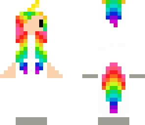 rainbow unicorn chibi