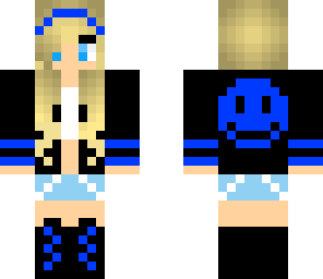 dark blue smiley girl