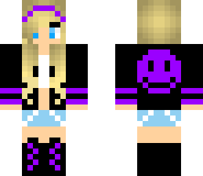 purple smiley girl