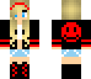 red smiley girl