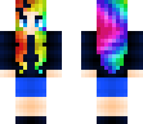 fixed rainbow hair