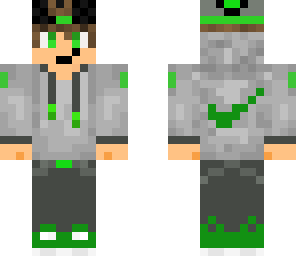 very cool guy in green with nike logo swag