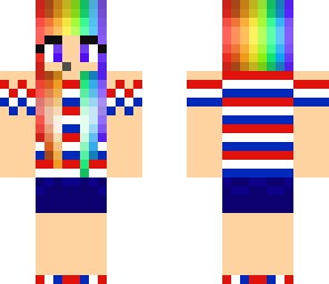 rainbow 4th of july girl
