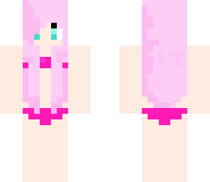 pink bathing suit girl