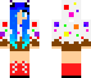 blue hair cupcake chick