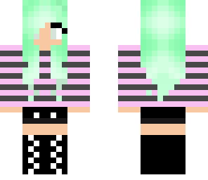 mint pink girl