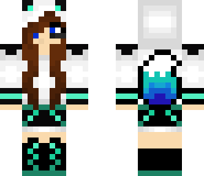 teal fox girl gamer
