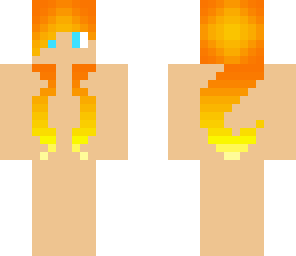 girl base with orange and yellow hair