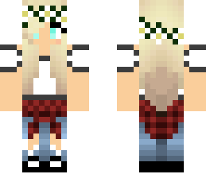 plaid winter girl