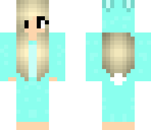 light blue bunny outfit