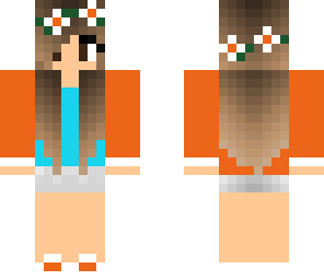 orange summer girl