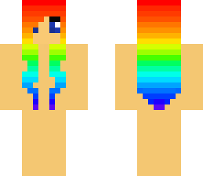 rainbow hair template