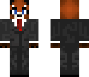 red panda in a suit
