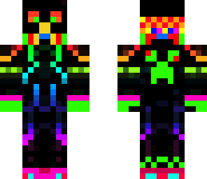 cool neon rainbow creeper