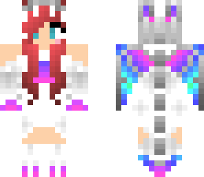 rainbow dragon girl