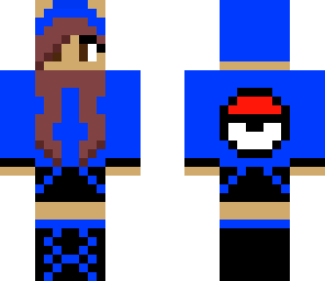 blue and black girl